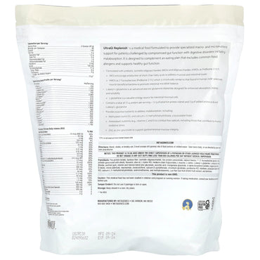 Metagenics, UltraGI Replenish, Chocolate Flavor, 47.62 oz (1,350 g) UPC 755571947277 | HiLife Vitamins
