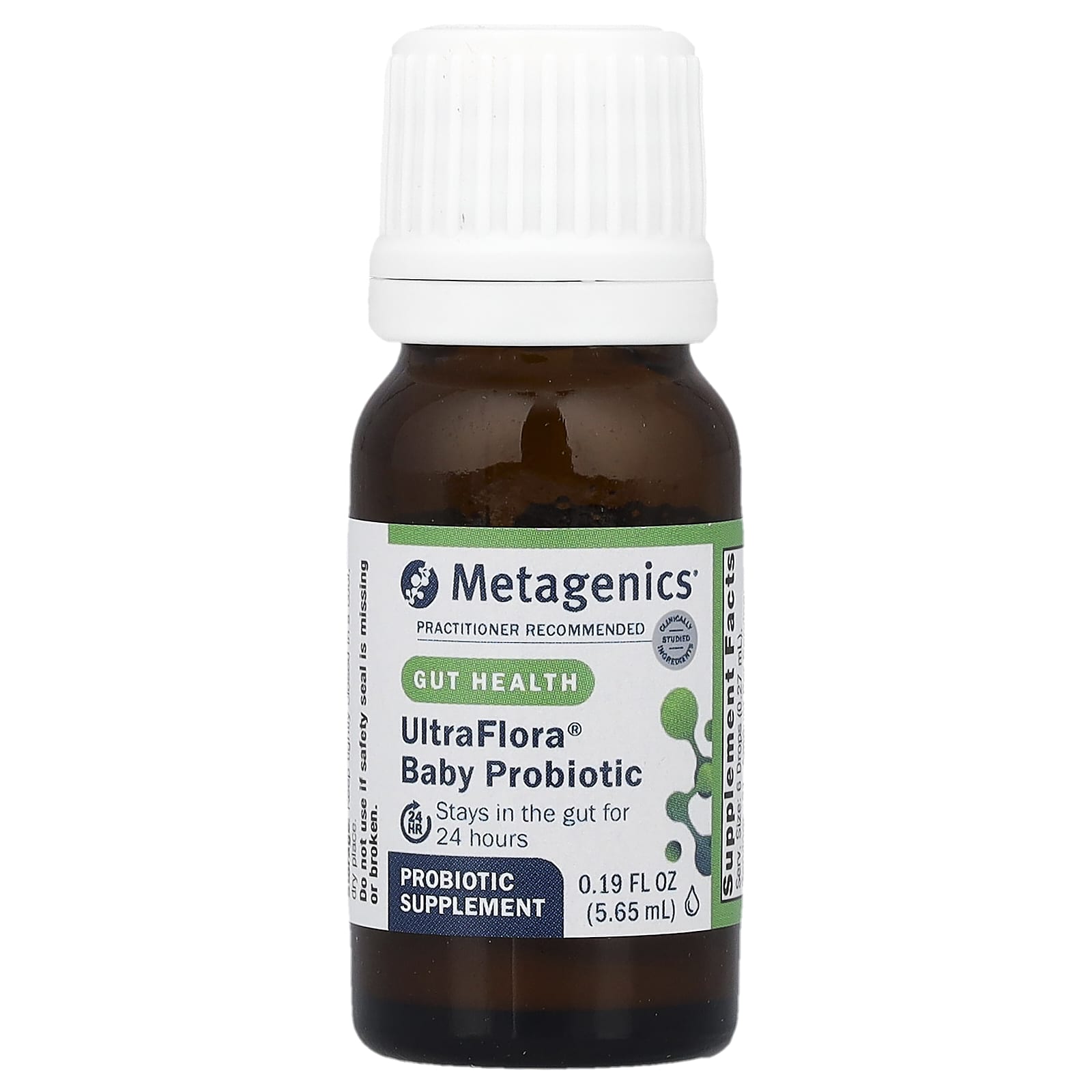 Metagenics, UltraFlora®, Baby Probiotic, 0.19 fl oz (5.65 ml) UPC 755571947994 | HiLife Vitamins
