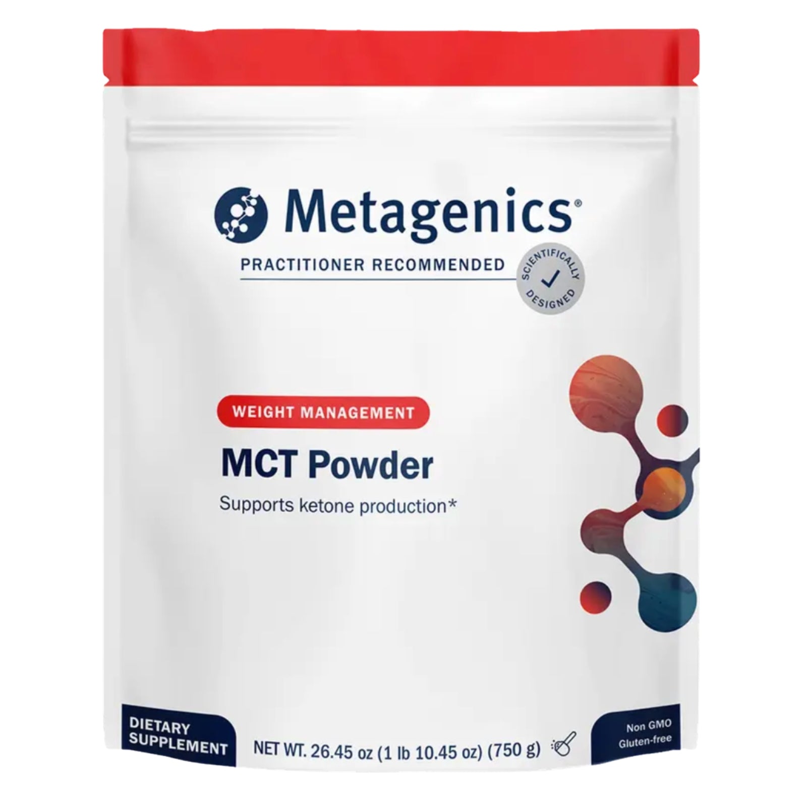 Metagenics, MCT Powder, 1 lb 10.45 oz (750 g) UPC 755571948847 | Hilife Vitamins