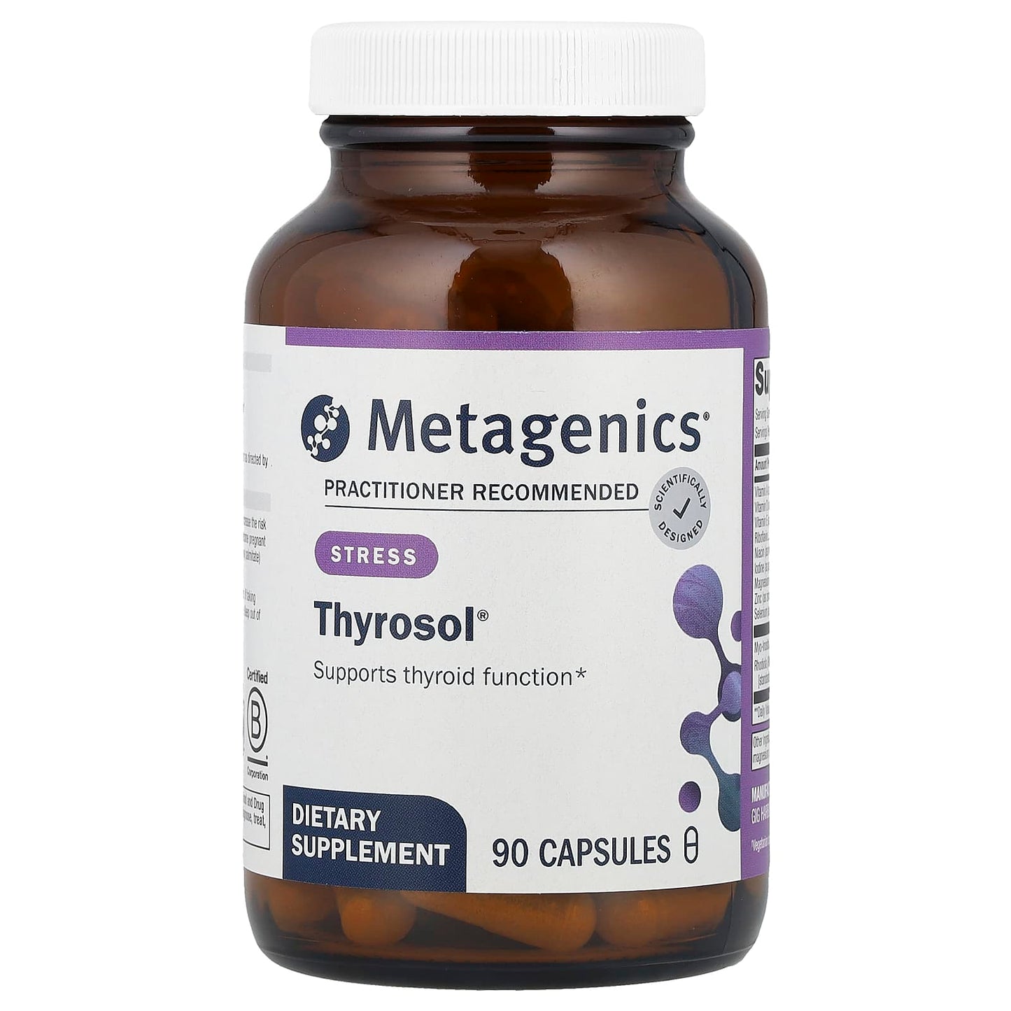 Metagenics, Thyrosol, 90 Capsules UPC 755571949974 | HiLife Vitamins
