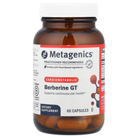 Metagenics, Berberine GT, 60 Capsules UPC 755571954381 | HiLife Vitamins