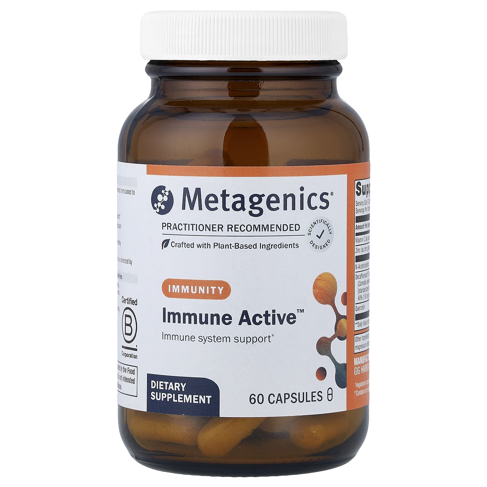 Metagenics, Immune Active™, 60 Capsules UPC 755571956484 | HiLife Vitamins