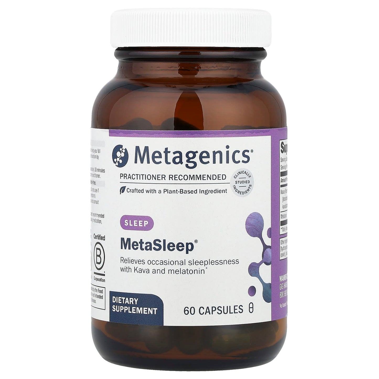 Metagenics, MetaSleep, 60 Capsules UPC 755571959805 | HiLife Vitamins