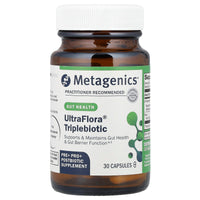 Metagenics, UltraFlora® Triplebiotic with Akkermansia, 30 Capsules UPC 755571961235 | HiLife Vitamins