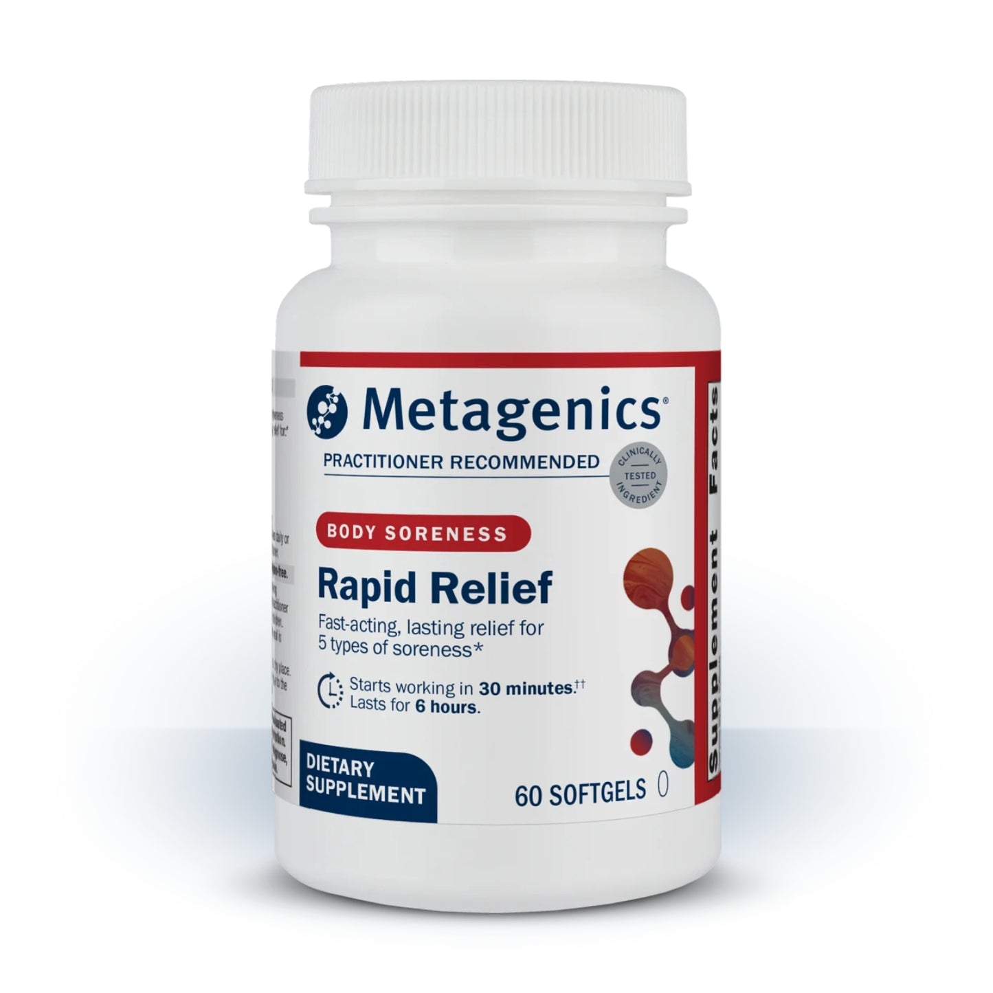 Metagenics, Rapid Relief, 60 Softgels UPC 755571961259 | HiLife Vitamins