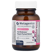 Metagenics, HerWellness™, Rapid Period Relief, 20 Softgels UPC 755571961525 | HiLife Vitamins