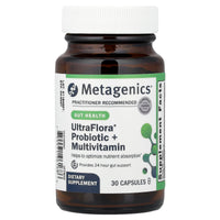 Metagenics, UltraFlora®, Probiotic + Multivitamin, 30 Capsules UPC 755571961686 | HiLife Vitamins