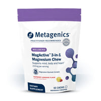 Metagenics, MagActive® 3-in-1 Magnesium Chew, 
Raspberry Lemonade Flavor, 60 Soft Chews UPC 755571962089 | Hilife Vitamins