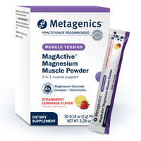 Metagenics, MagActive® Magnesium Muscle Powder, Strawberry Lemonade Flavor, 30 Packets UPC 755571962164 | Hilife Vitamins