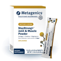 Metagenics, StayStrong+™ Joint and Muscle Powder, Unflavored, 7 Travel Packets, 0.22 oz (6.24g) Each UPC 755571962188