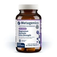 Metagenics, Magnesium Glycinate, Extra Strength, 90 Coated Tablets UPC 755571962249 | Hilife Vitamins