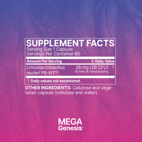Microbiome Labs, MegaGenesis, 60 Capsules UPC 787790295853 | HiLife Vitamins