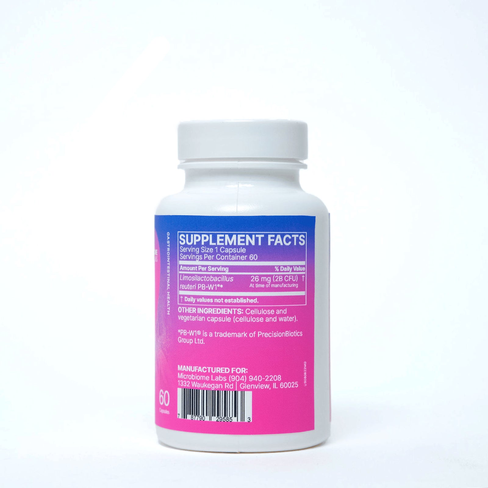 Microbiome Labs, MegaGenesis, 60 Capsules UPC 787790295853 | HiLife Vitamins