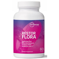 Microbiome Labs, RestorFlora, 60 Capsules - 674306523787 | Hilife Vitamins