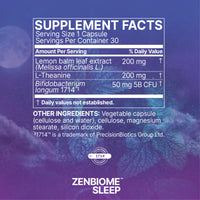 Microbiome Labs, Zenbiome Sleep, 30 Capsules UPC 787790294658 | HiLife Vitamins