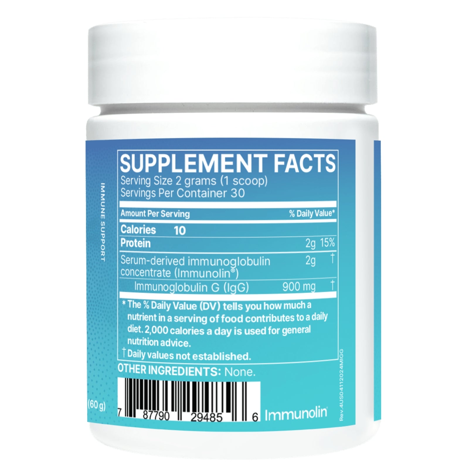 Microbiome Labs, Mega IgG2000 Powder, 2.1 oz UPC 787790294856 | HiLife Vitamins