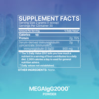 Microbiome Labs, Mega IgG2000 Powder, 2.1 oz UPC 787790294856 | HiLife Vitamins