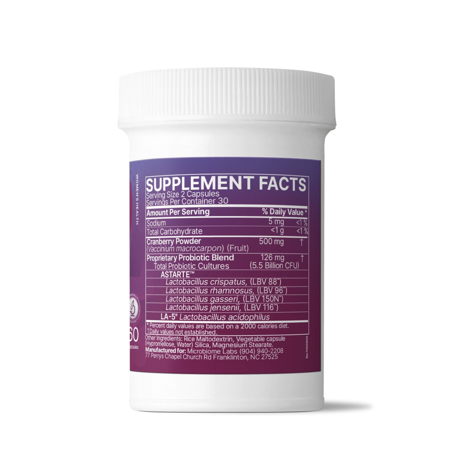 Microbiome Labs, Vaginal Balance, 60 Capsules UPC 793888531369 | Hilife Vitamins