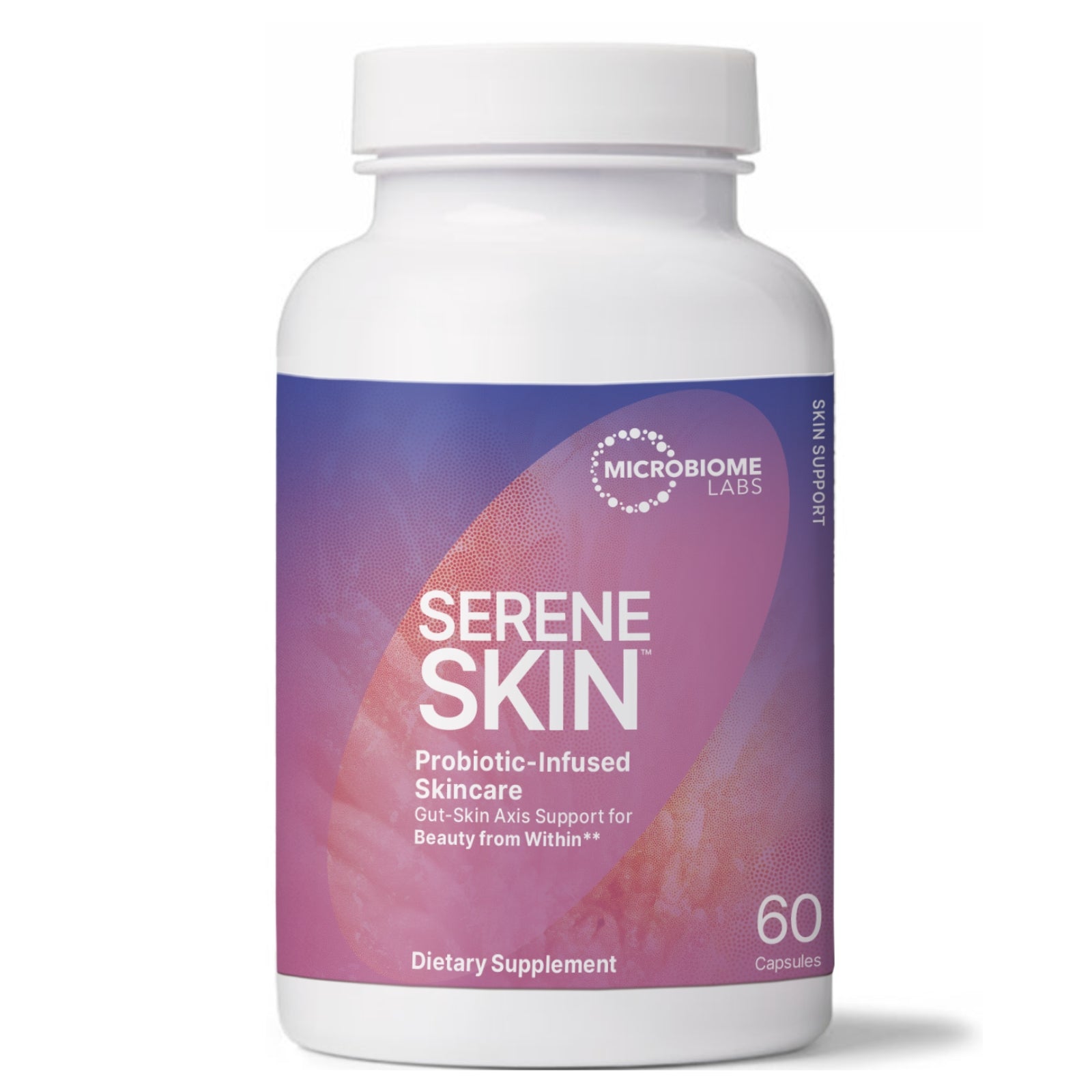 Microbiome Labs, SereneSkin, 60 Capsules - HiLife Vitamins