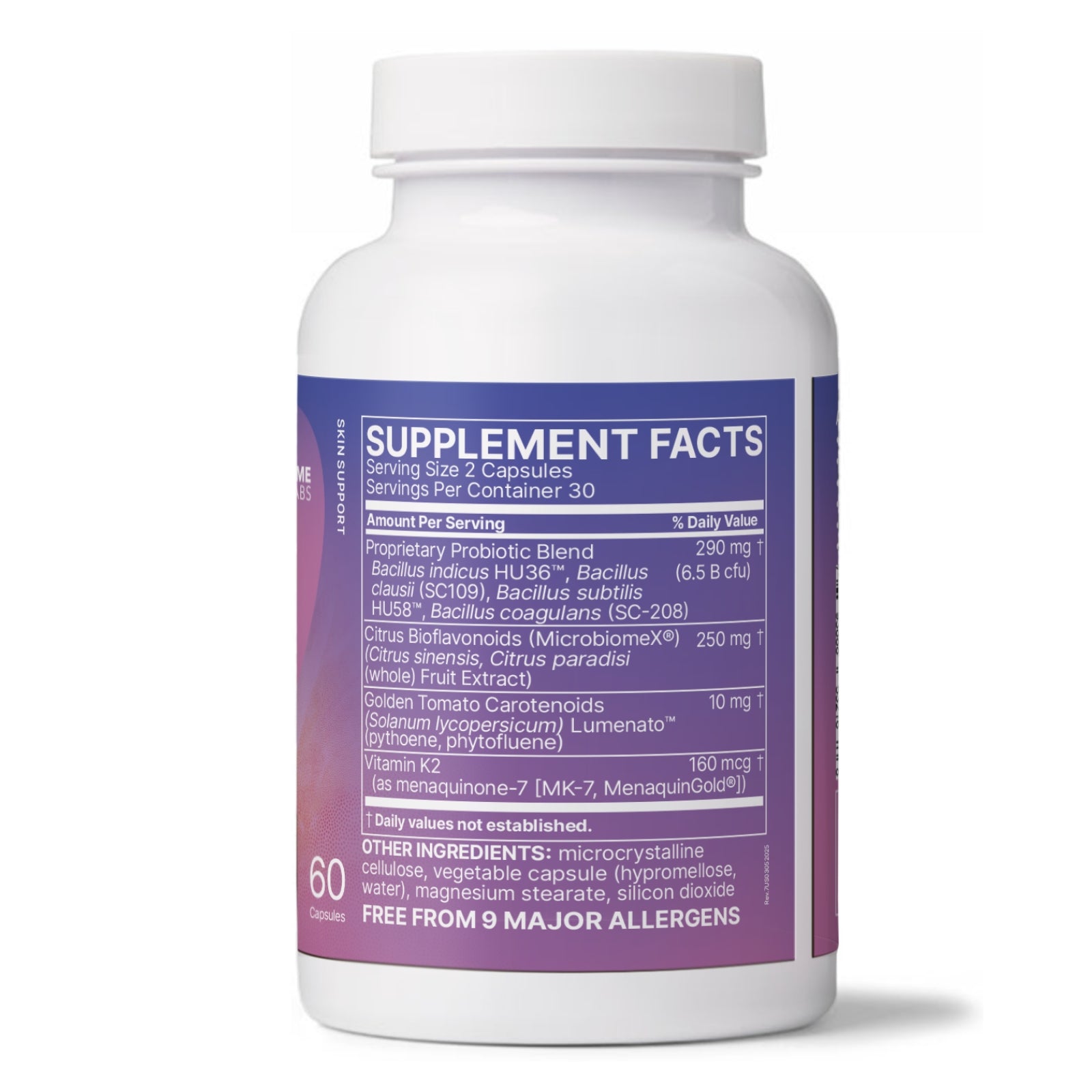 Microbiome Labs, SereneSkin, 60 Capsules - HiLife Vitamins