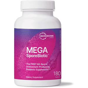 Microbiome Labs, Mega SporeBiotic, 180 Capsules - 787790357216 | Hilife Vitamins
