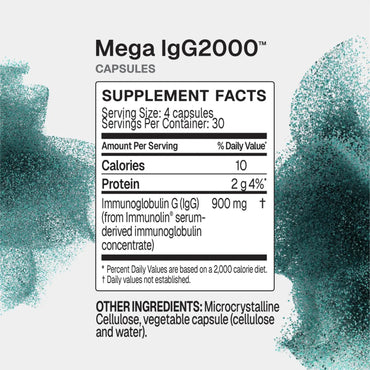 Microbiome Labs, Mega IgG2000, 120 Capsules UPC 752830475496 | Hilife Vitamins