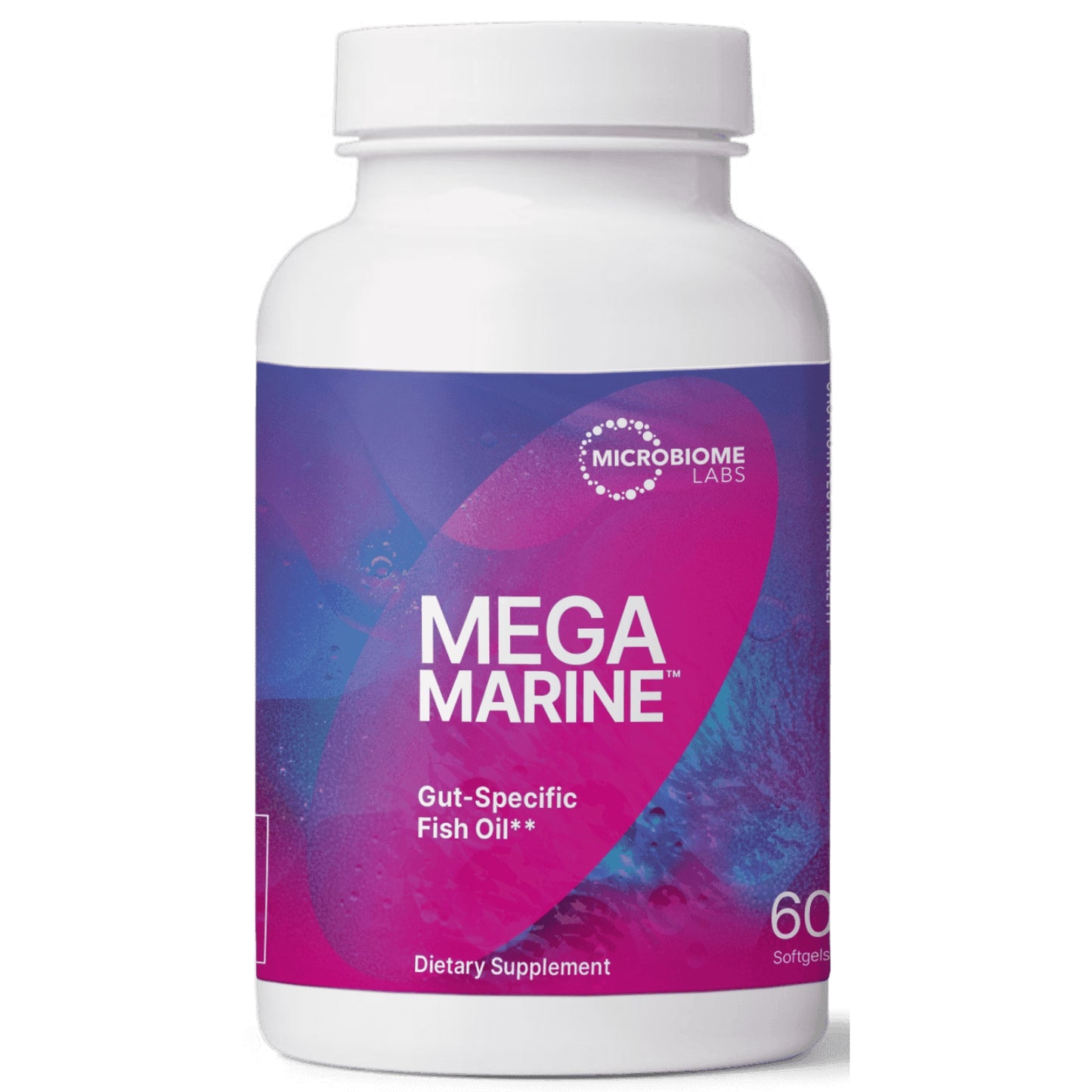 Microbiome Labs, MegaMarine, 60 Softgels UPC 752830476592 | HiLife Vitamins