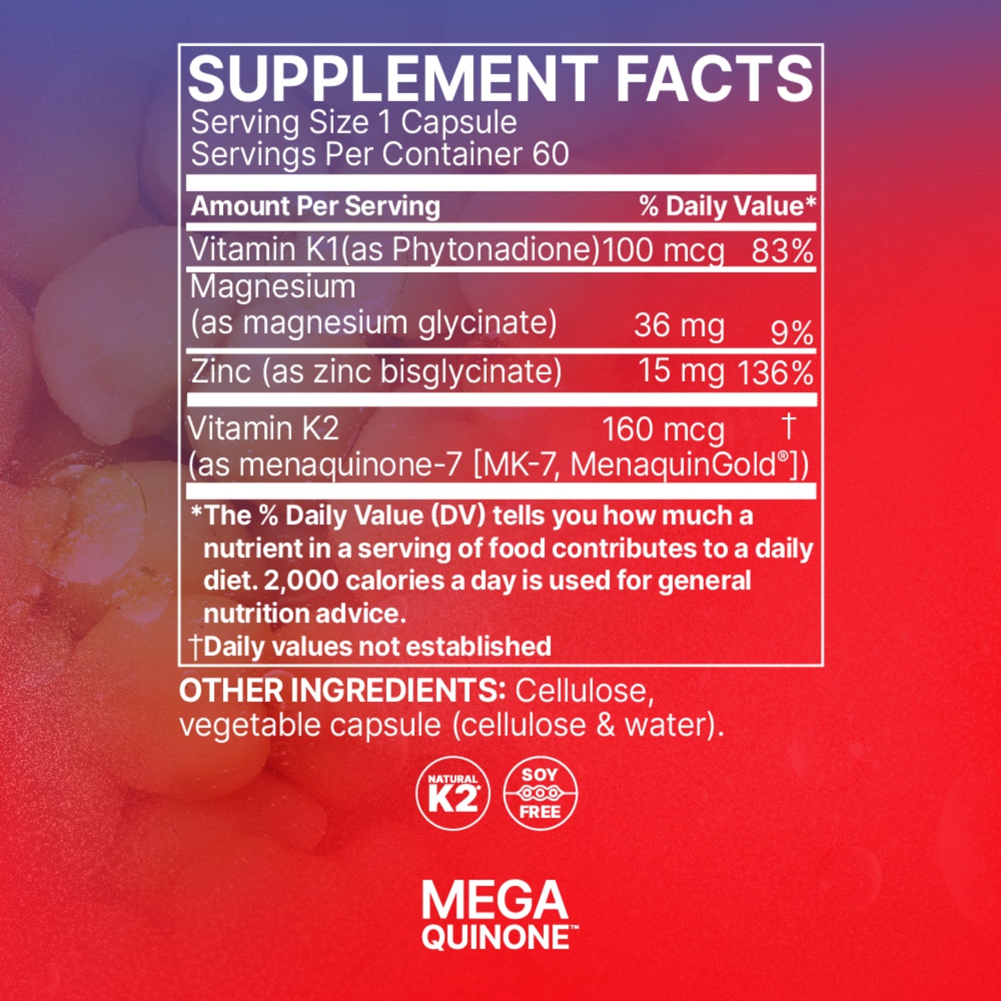 Microbiome Labs, MegaQuinone K2-7, 60 Capsules UPC 793888532564 | HiLife Vitamins