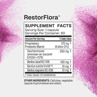 Microbiome Labs, RestorFlora™, 60 Capsules UPC 793888532762 | Hilife Vitamins