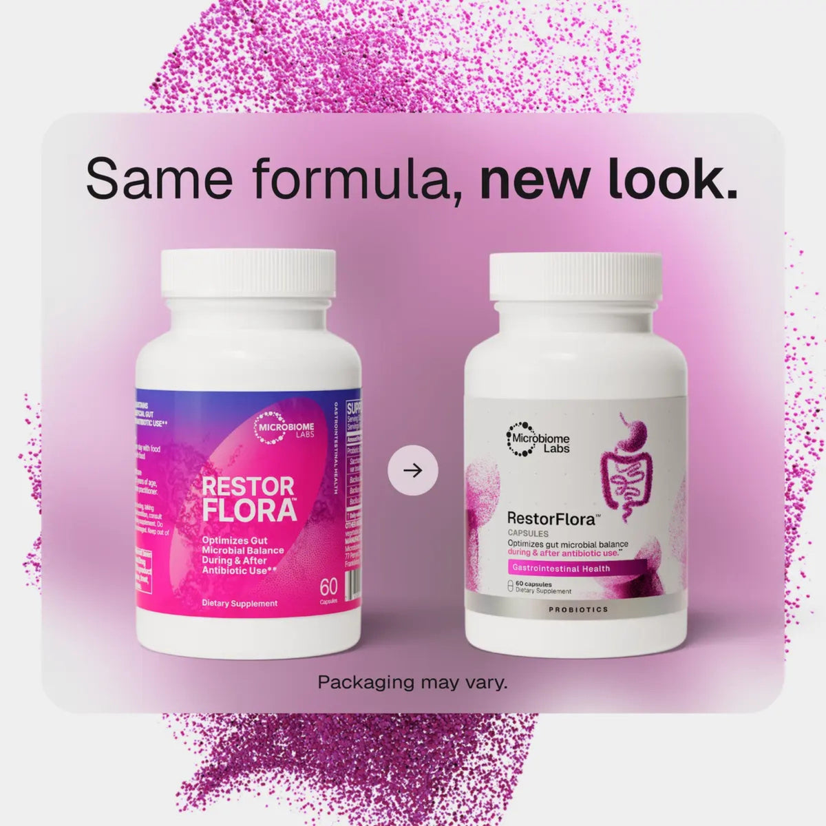 Microbiome Labs, RestorFlora™, 60 Capsules UPC 793888532762 | Hilife Vitamins