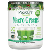 Miracle, Macro Greens Kilo (90 Servings), 30 Oz UPC 054139908010 | Hilife Vitamins
