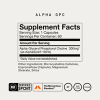 Momentous, Alpha GPC, 60 Capsules UPC 850030796028 | Hilife Vitamins
