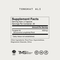 Momentous, Tongkat Ali, 60 Capsules UPC 850030796073 | Hilife Vitamins