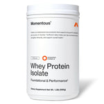 Momentous, Whey Protein Isolate, Unflavored, 1.3lb (590g) UPC 850030796134 | Hilife Vitamins