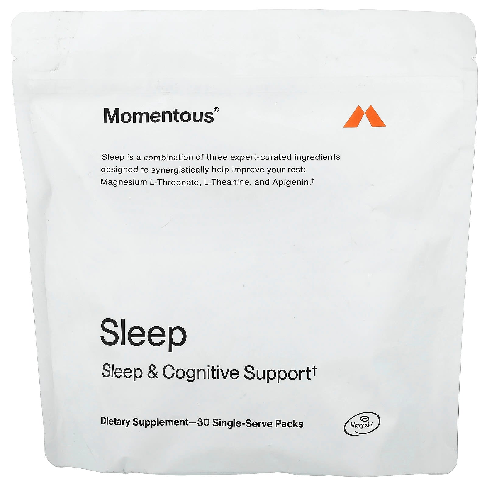 Momentous, Sleep, 30 Single-Serve Packs UPC 850030796165 | Hilife Vitamins