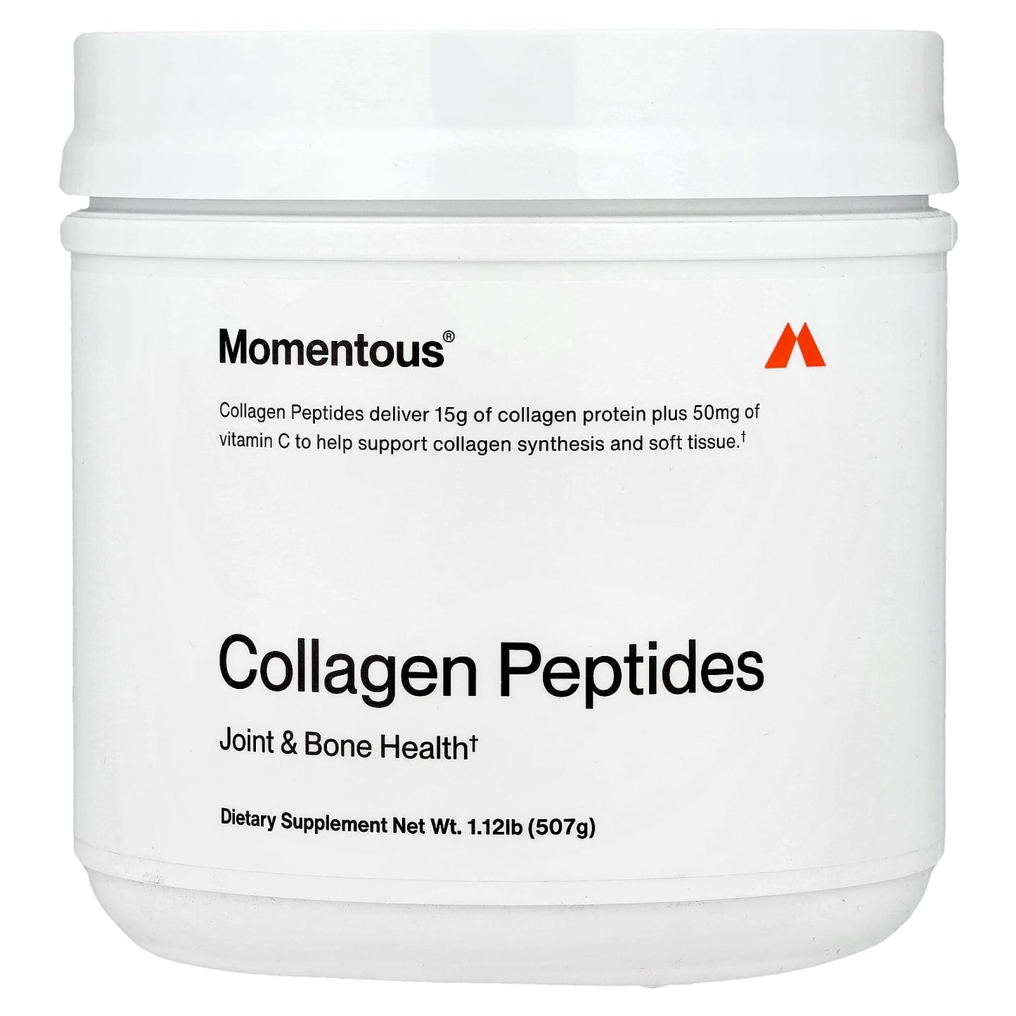 Momentous, Collagen Peptides, 1.12lb (507g) UPC 850030796226 | Hilife Vitamins