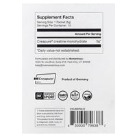 Momentous, Creatine, 15 Packets, 0.18 oz (5 g) Each UPC 850030796387 | Hilife Vitamins