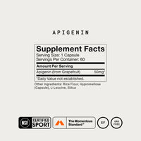 Momentous, Apigenin, 60 Capsules UPC 850030796455 | Hilife Vitamins