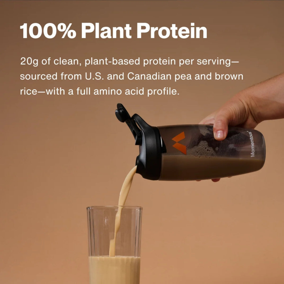 Momentous, 100% Plant Protein, Chocolate, 1.6lb (719 g) UPC 850030796509 | Hilife Vitamins