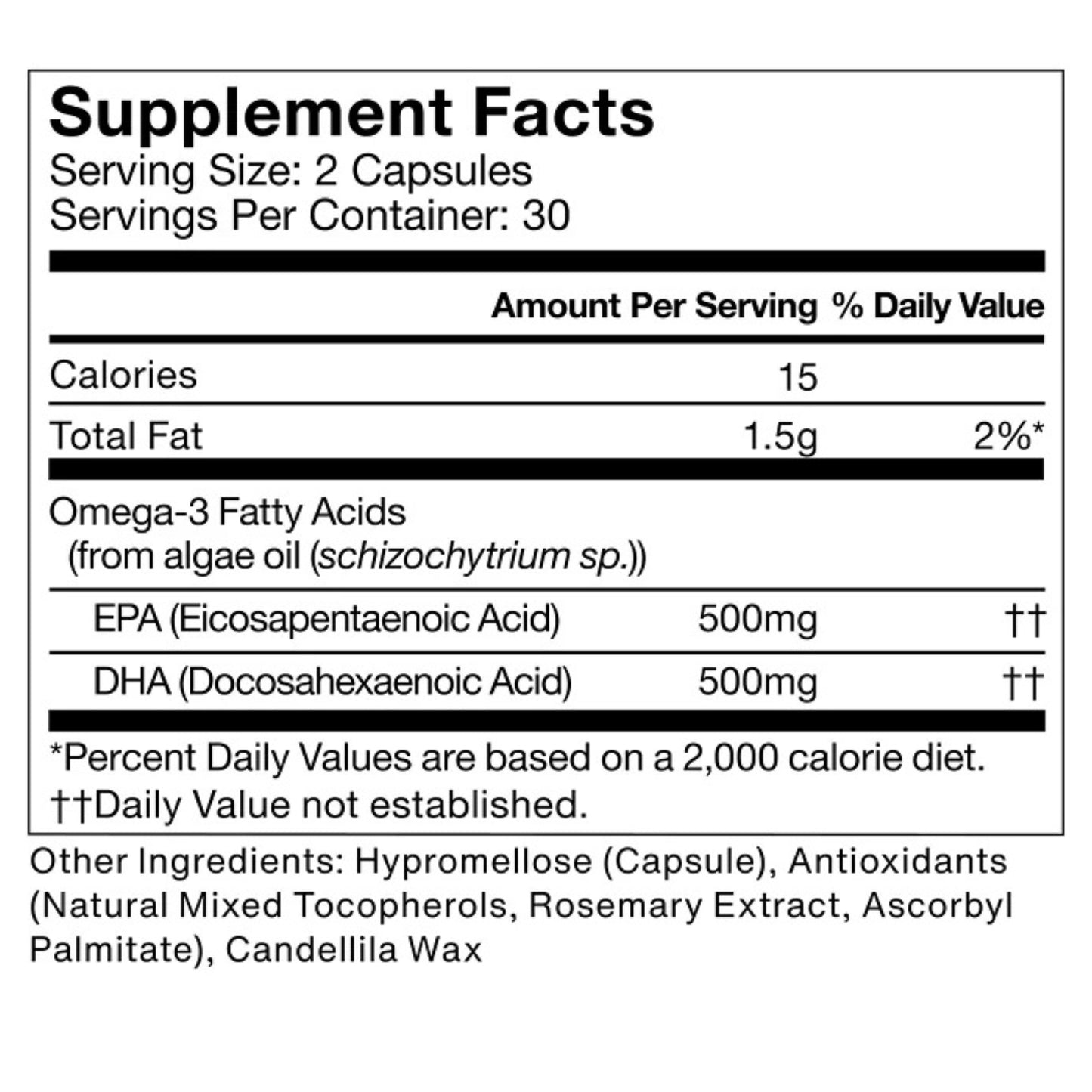 Momentous, Vegan Omega-3, 60 Capsules UPC 850030796813 | Hilife Vitamins