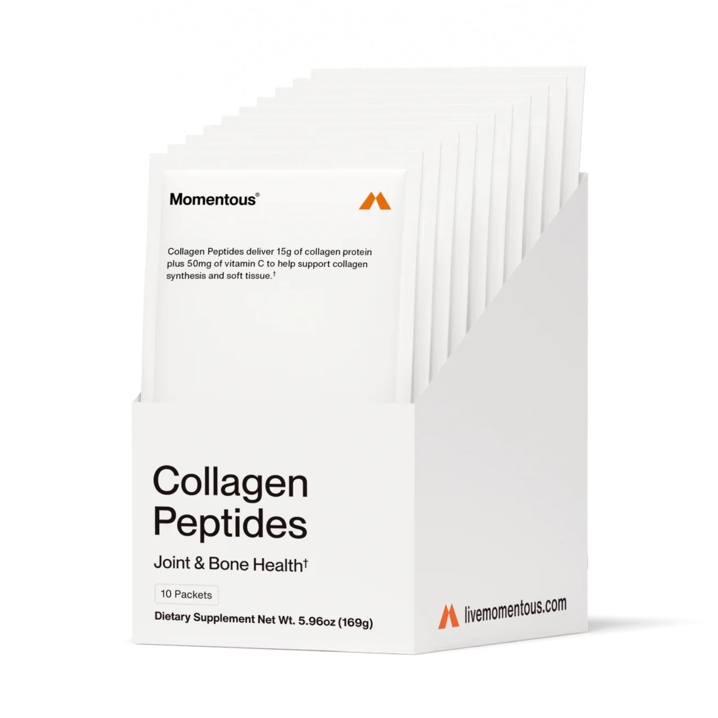 Momentous, Collagen Peptides, 10 Travel Packets, 16.9g Each UPC 850030796950 | Hilife Vitamins