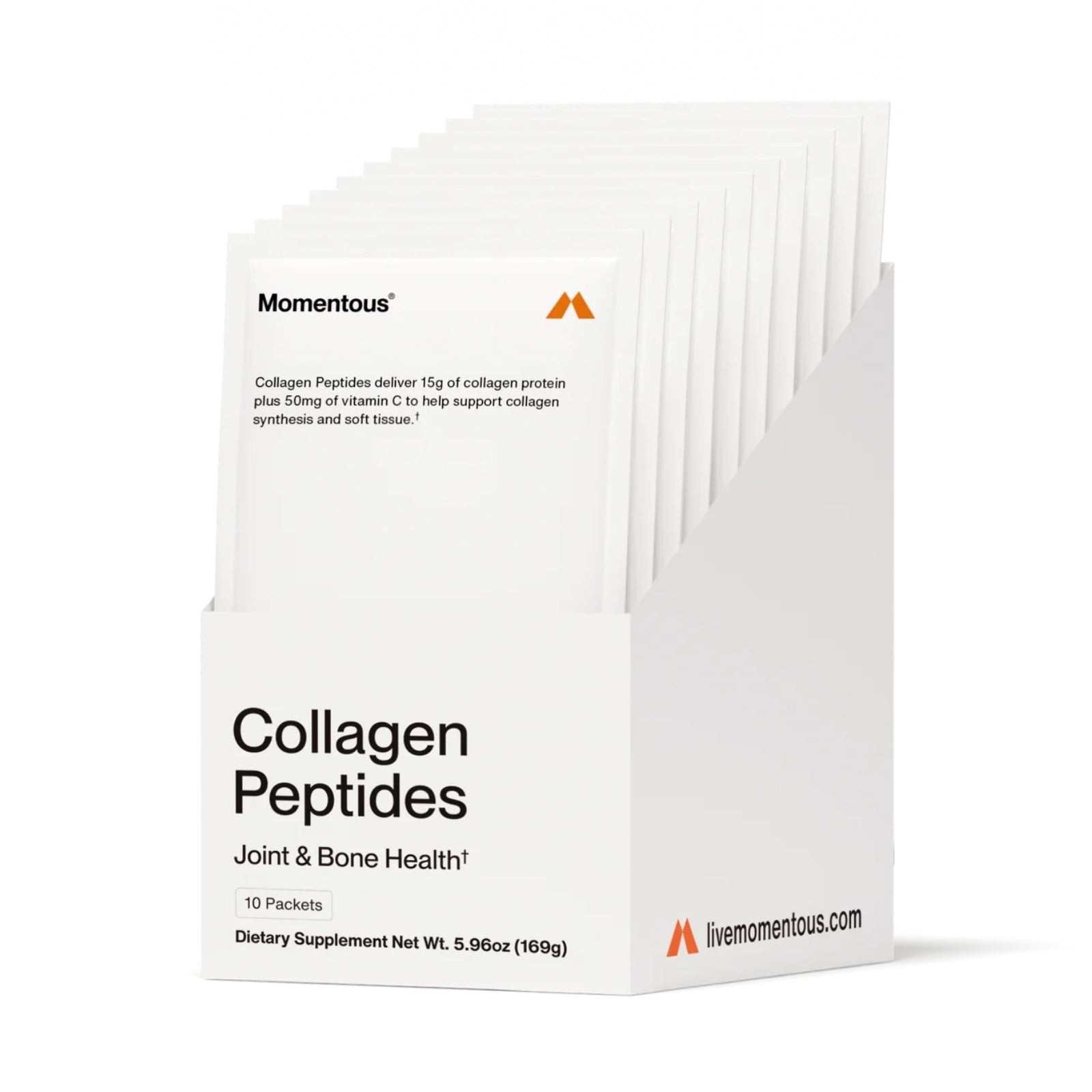 Momentous, Collagen Peptides, 10 Travel Packets, 16.9g Each UPC 850030796950 | Hilife Vitamins