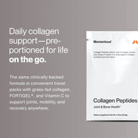 Momentous, Collagen Peptides, 10 Travel Packets, 16.9g Each UPC 850030796950 | Hilife Vitamins