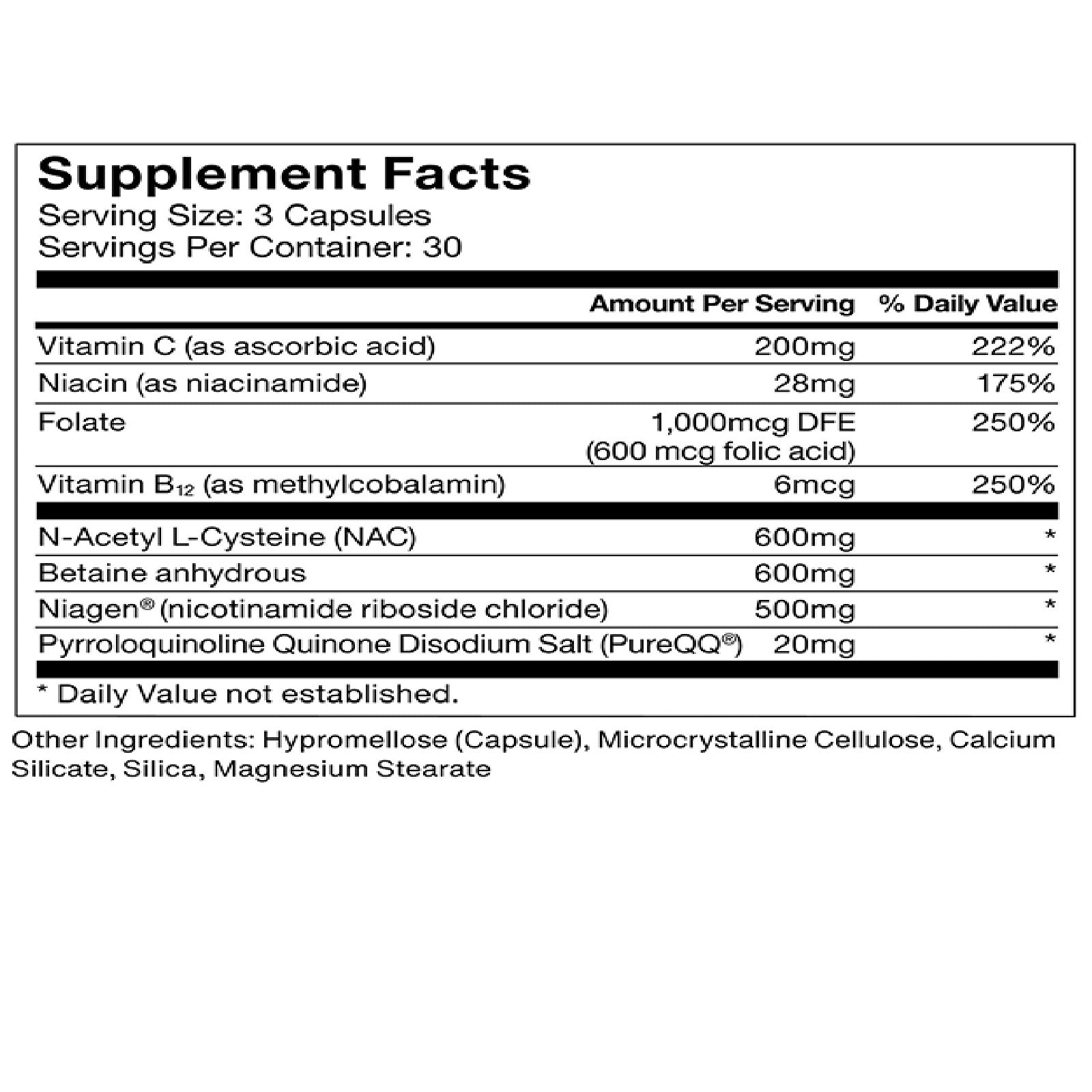 Momentous, Longevity, 90 Capsules UPC 850030796967 | Hilife Vitamins
