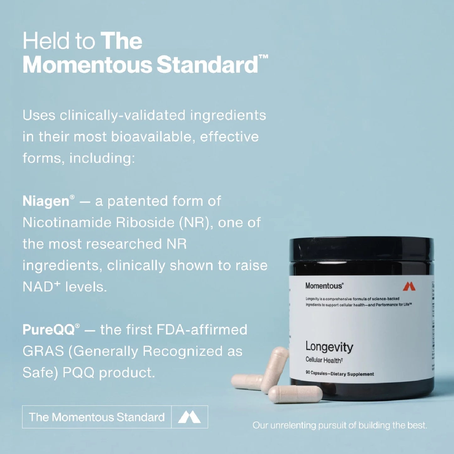 Momentous, Longevity, 90 Capsules UPC 850030796967 | Hilife Vitamins