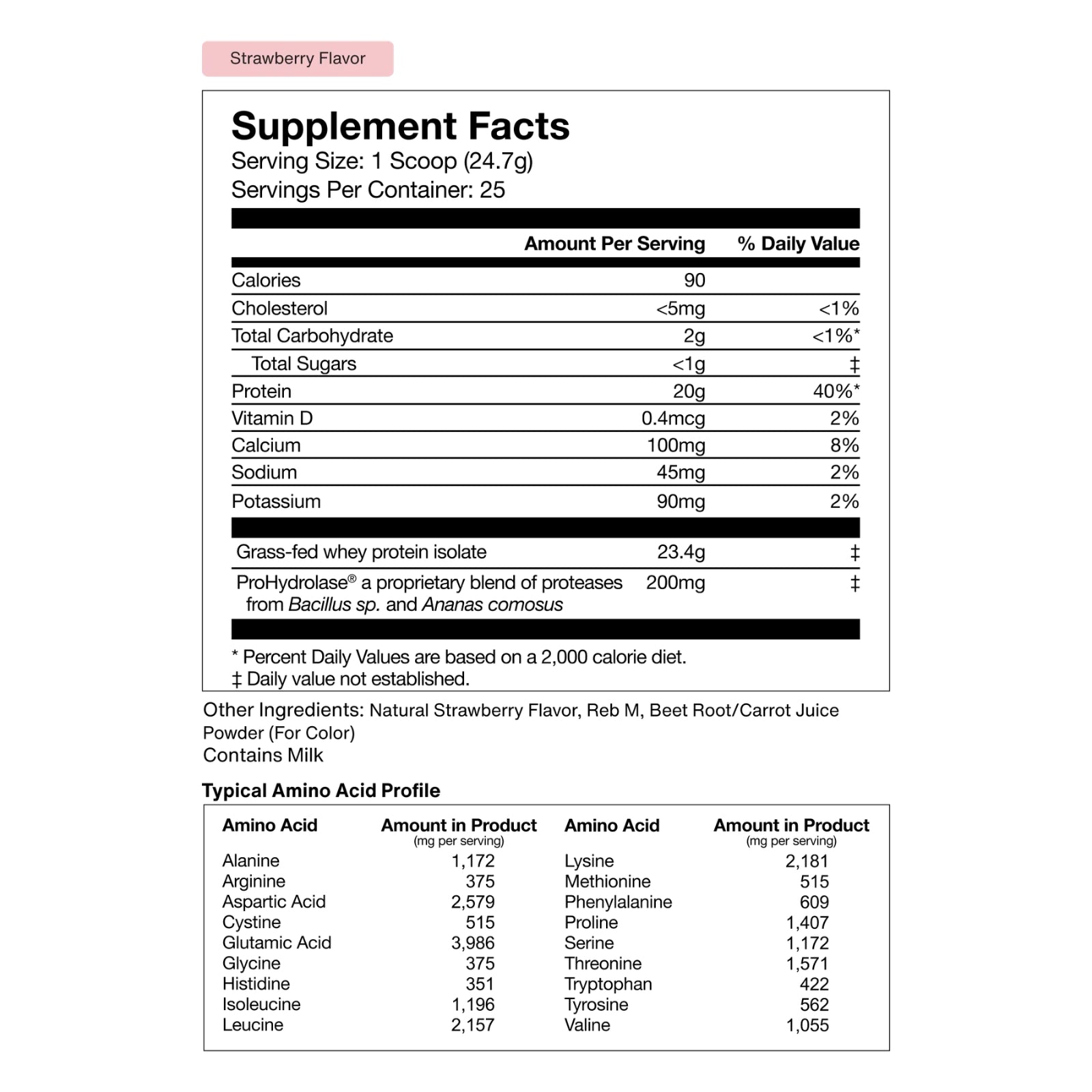 Momentous, Whey Protein Isolate, Strawberry Flavor, 1.36lb (617.5g) UPC 850072768106 | Hilife Vitamins