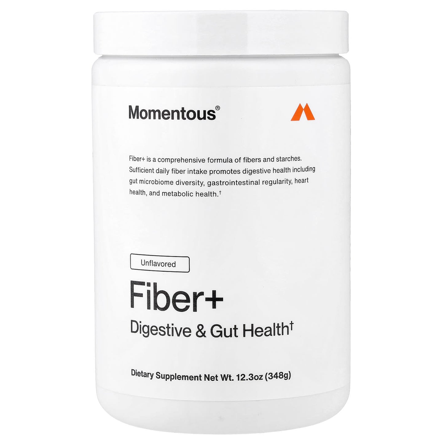 Momentous, Fiber+, Unflavored, 10.2oz (288g) UPC 850072768618 | Hilife Vitamins