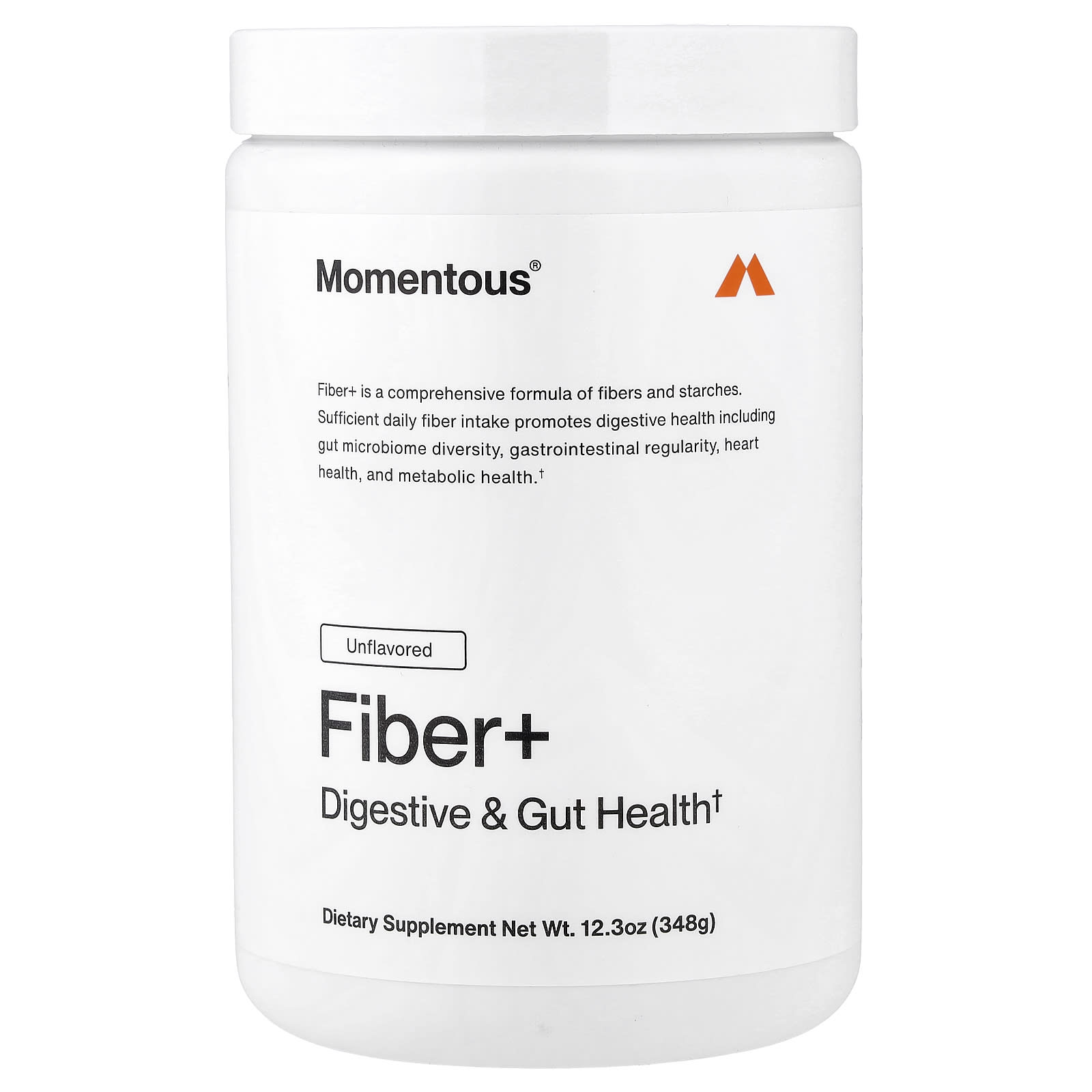 Momentous, Fiber+, Unflavored, 10.2oz (288g) UPC 850072768618 | Hilife Vitamins