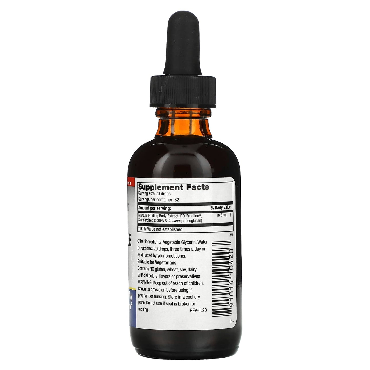 Mushroom Wisdom, Maitake D Fraction, Standard, 2 Oz LIQUID UPC 791014104203 | Hilife Vitamins