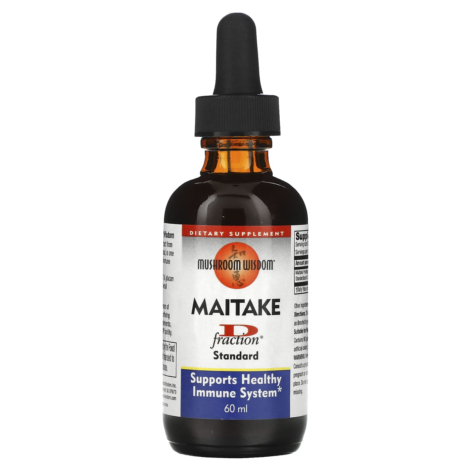 Mushroom Wisdom, Maitake D Fraction, Standard, 2 Oz LIQUID UPC 791014104203 | Hilife Vitamins